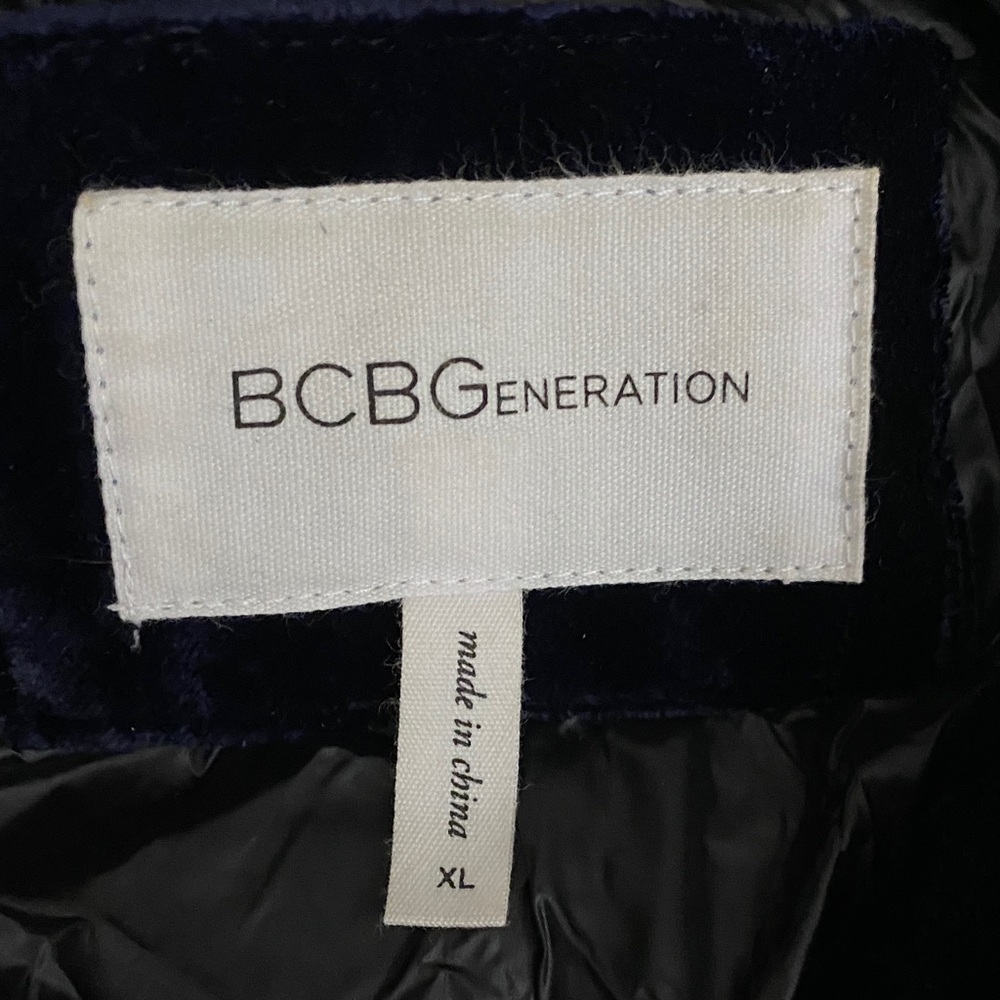 BCBGeneration Women's Velvet Hooded Bomber Coat Jacket $249 - Picture 6 of 16